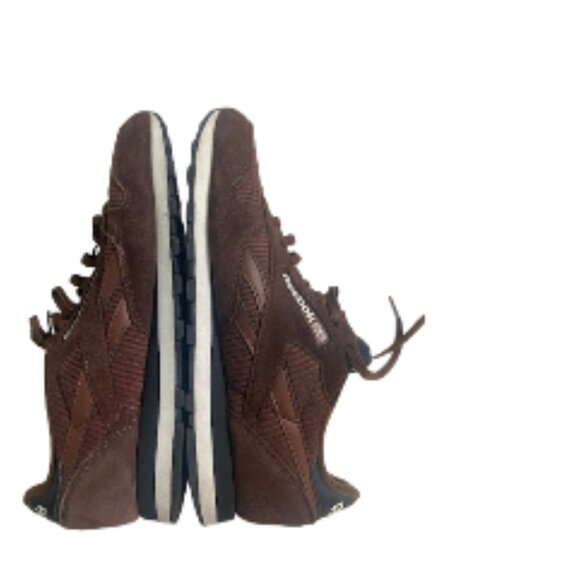 Reebok Classic Top Brown Leather Sneakers - Picture 3 of 8